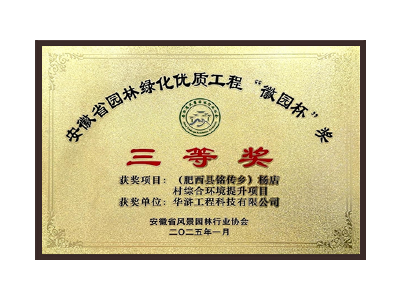南充荣获2025“徽园杯”奖三等奖